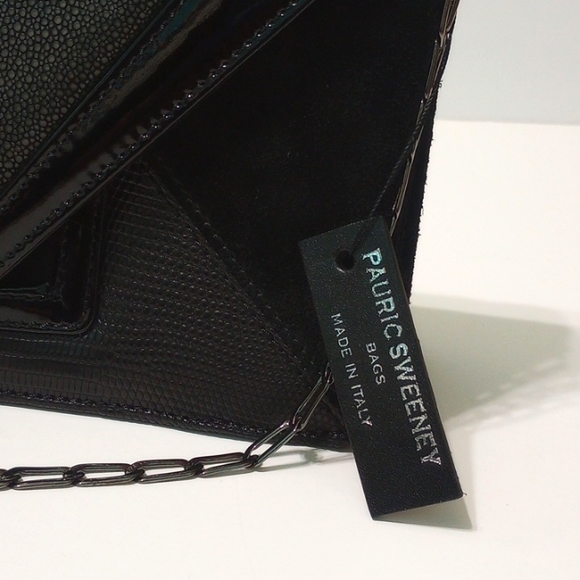 Pauric Sweeney Italian Exotic Leather Bag/ Clutch - Picture 3 of 16